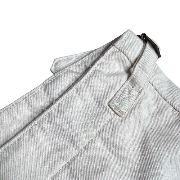 J Crew Jeans Womens 29 Cream Point Sur Side Tab Trouser Ecru Wash BY093 Wide Leg - Picture 8 of 16